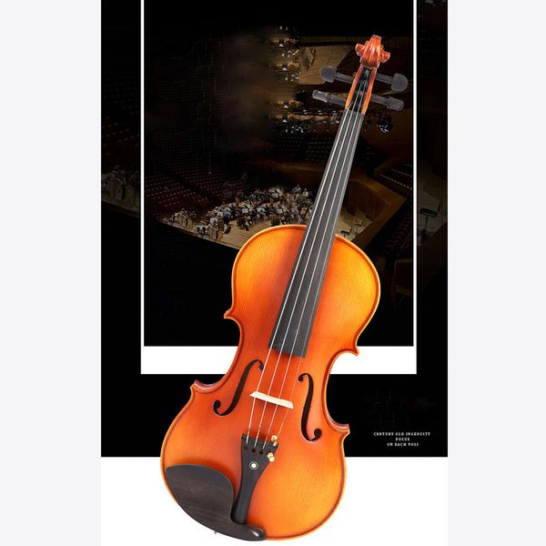 aa grade maple violin with tiger stripe, bright spruce handmade violin, natural air-drying for 5 years
aa grade maple violin with tiger stripe, bright spruce handmade violin, natural air-drying for 5 years