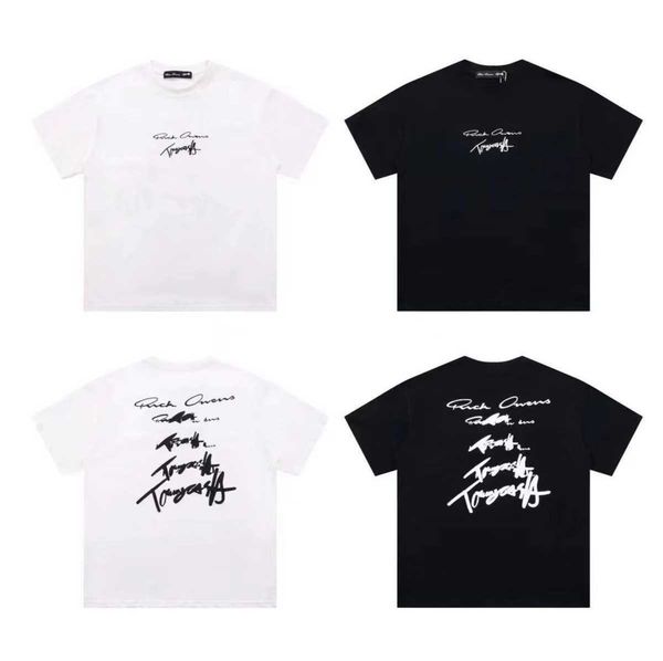 designer fashion classic rick ownes shirt dark series printing multiple high edition mens women oversized t shirt black pure cotton loose sh, White;black
designer fashion classic rick ownes shirt dark series printing multiple high edition mens women oversized t shirt black pure cotton loose sh, White;black