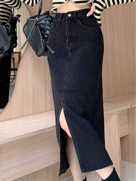 summer maxi denim skirt for women 2023 vintage high waist blue black long jeans skirt autumn female aline split denim skirts l230621
summer maxi denim skirt for women 2023 vintage high waist blue black long jeans skirt autumn female aline split denim skirts l230621