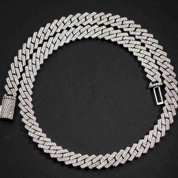 micro pave 5a cubic zirconia cz iced out bling 10mm diamond cuban link chain, Silver
micro pave 5a cubic zirconia cz iced out bling 10mm diamond cuban link chain, Silver