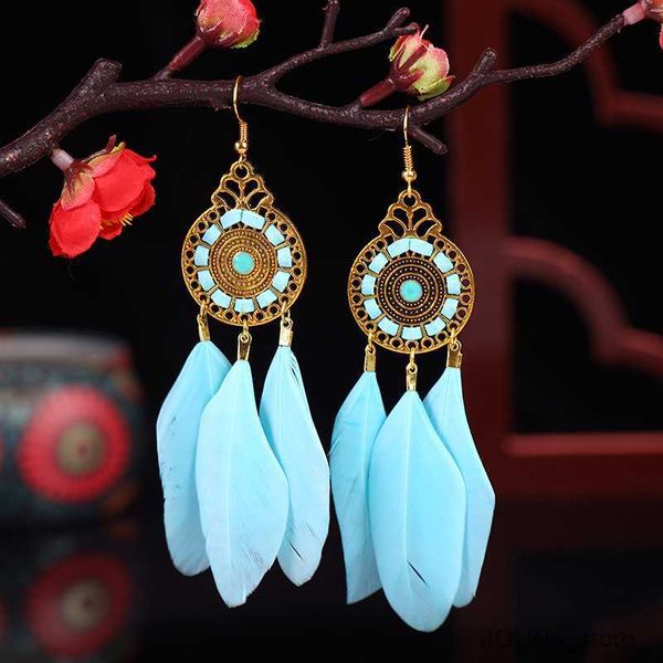 stud vintage long round winding feather earrings for women ethnic simple elegant dangle earring female vacation jewelry r230630, Golden;silver
stud vintage long round winding feather earrings for women ethnic simple elegant dangle earring female vacation jewelry r230630, Golden;silver