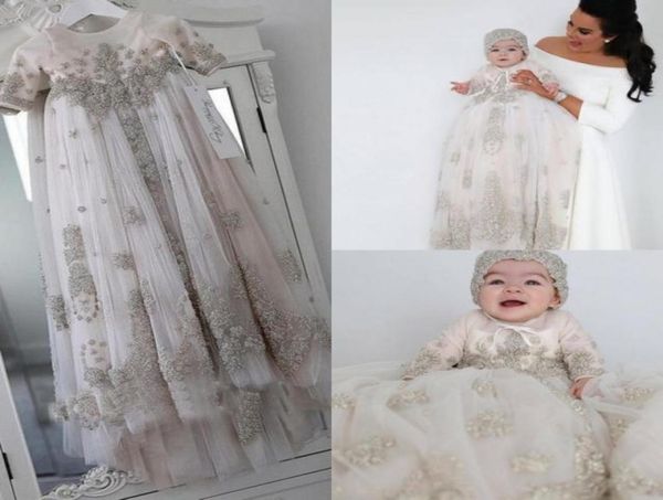 blush pink crystal christening gowns for baby girls long sleeves lace appliqued baptism dresses with bonnet first communication dr5965858, White
blush pink crystal christening gowns for baby girls long sleeves lace appliqued baptism dresses with bonnet first communication dr5965858, White