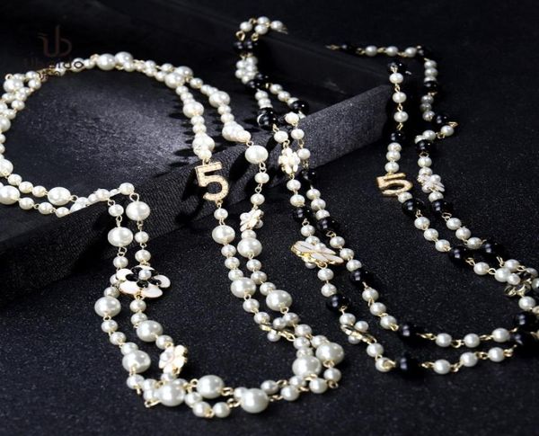 fashion luxury designer classic flower elegant bright pearl multi layer long winter sweater statement necklace for woman1590632, Black
fashion luxury designer classic flower elegant bright pearl multi layer long winter sweater statement necklace for woman1590632, Black
