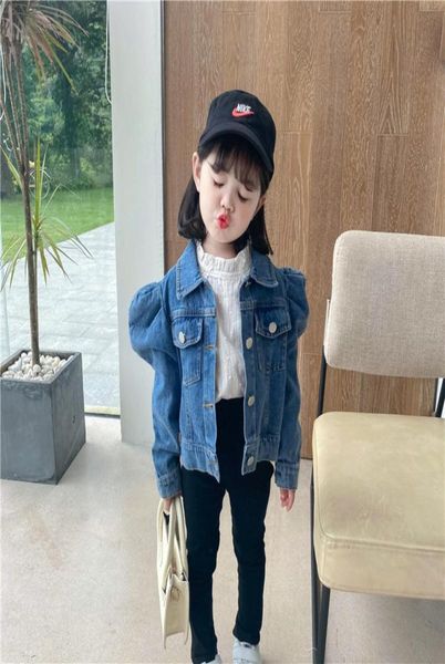 fashion kids puff sleeve cowboy jacket children singlebreasted short denim jackets girls casual denims a41031210737, Blue;gray
fashion kids puff sleeve cowboy jacket children singlebreasted short denim jackets girls casual denims a41031210737, Blue;gray
