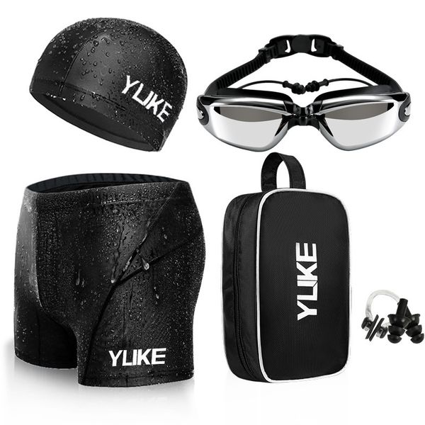 men's swimwear swimming set trunks flat angle shorts waterproof quickdrying suit myopia goggles cap 230630
men's swimwear swimming set trunks flat angle shorts waterproof quickdrying suit myopia goggles cap 230630