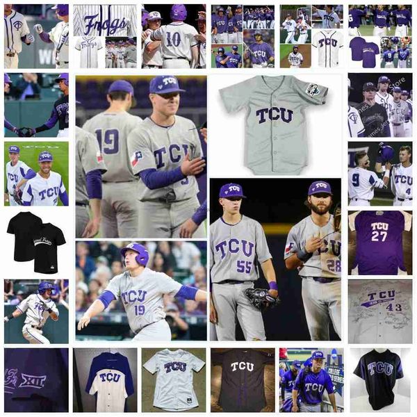 new horned college wears 2022 ncaa custom tcu frogs baseball jersey 27 porter brown 28 gray rodgers 29 augie mihlbauer 30 drew hill 32, Blue;black
new horned college wears 2022 ncaa custom tcu frogs baseball jersey 27 porter brown 28 gray rodgers 29 augie mihlbauer 30 drew hill 32, Blue;black