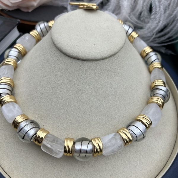 charms middle vintage fashion temperament light luxury style all hand fired ancient glass asymmetrical necklace 230629, Bronze;silver
charms middle vintage fashion temperament light luxury style all hand fired ancient glass asymmetrical necklace 230629, Bronze;silver