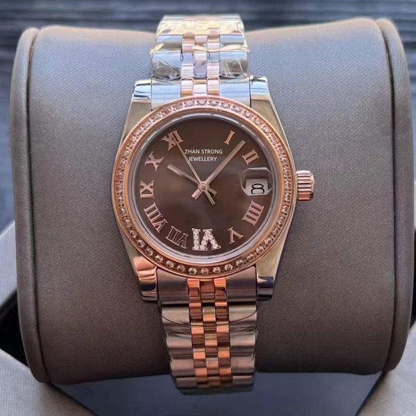 ladies watch fully automatic mechanical watches diamond bezel jubilee stainless steel strap womens wristwatch party gifts montre de luxe wom, Slivery;brown
ladies watch fully automatic mechanical watches diamond bezel jubilee stainless steel strap womens wristwatch party gifts montre de luxe wom, Slivery;brown