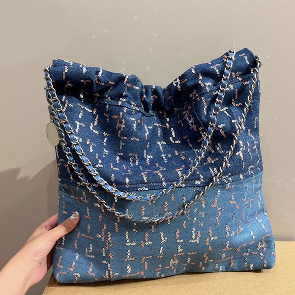 denim sequin bags chains totes designer brand bag crossbody luxury handbags fashion shoulder bag lady women letter purse wallet plain
denim sequin bags chains totes designer brand bag crossbody luxury handbags fashion shoulder bag lady women letter purse wallet plain