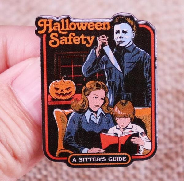 michael miles halloween safety nanny guide lapel pin badge jewelry gift brooch9671995, Blue
michael miles halloween safety nanny guide lapel pin badge jewelry gift brooch9671995, Blue
