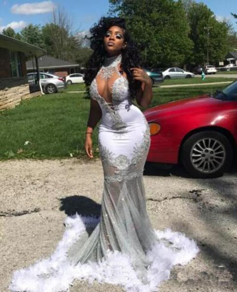 african prom dresses evening wear high neck sheer neckline mermaid evening gowns see through feather appliques lace cocktail party7396317, Black
african prom dresses evening wear high neck sheer neckline mermaid evening gowns see through feather appliques lace cocktail party7396317, Black