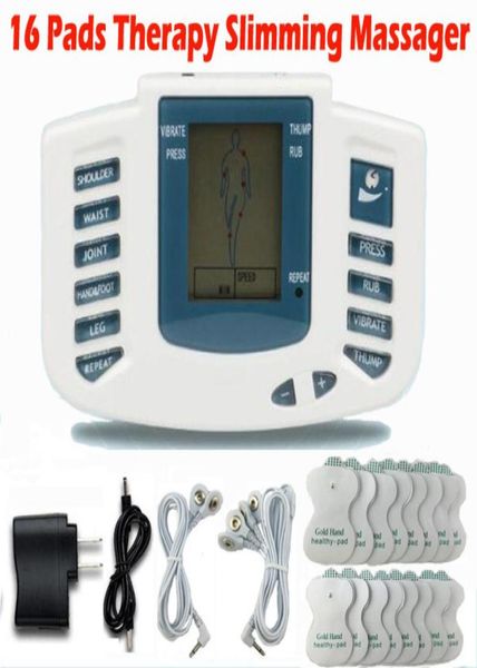 new english button electrical muscle stimulator slimming massager pulse tens acupuncture machine 16padseuus plug3411247
new english button electrical muscle stimulator slimming massager pulse tens acupuncture machine 16padseuus plug3411247