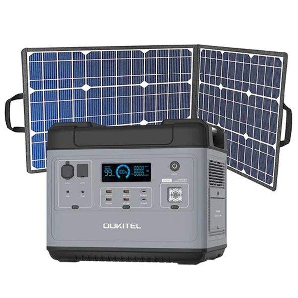 oukitel p2001 ultimate 2000w portable power station + flashfish sp18v 100w portable solar panel outdoor power supply kit, 2000wh lifepo4 bat
oukitel p2001 ultimate 2000w portable power station + flashfish sp18v 100w portable solar panel outdoor power supply kit, 2000wh lifepo4 bat