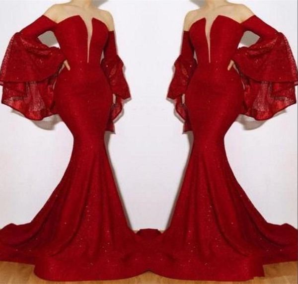 new red sequins mermaid long evening dresses flare long sleeves ruched sweep train formal party prom dresses5062759, Black;red
new red sequins mermaid long evening dresses flare long sleeves ruched sweep train formal party prom dresses5062759, Black;red