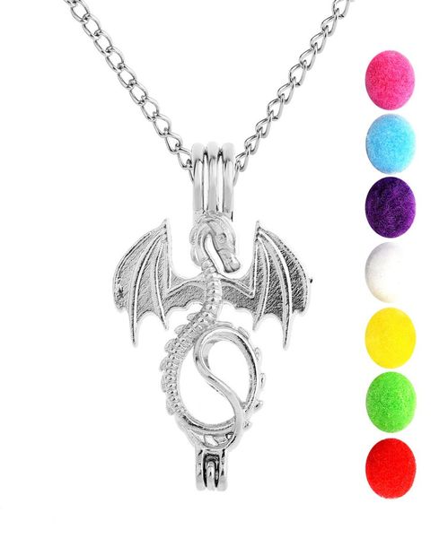 diffuser necklace vintage grian dragon locket pendants necklaces perfume essential oil aromatherapy necklace1499095, Silver
diffuser necklace vintage grian dragon locket pendants necklaces perfume essential oil aromatherapy necklace1499095, Silver