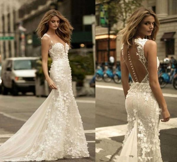 berta sheer mesh lace mermaid wedding dresses tulle applique 3d floral wedding bridal gowns with buttons2302882, White
berta sheer mesh lace mermaid wedding dresses tulle applique 3d floral wedding bridal gowns with buttons2302882, White