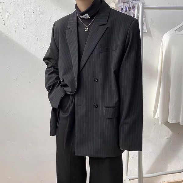 men's suits blazers stripe printing suit jackets loose casual trend coats streetwear oversized western clothes m3xl 230630, White;black
men's suits blazers stripe printing suit jackets loose casual trend coats streetwear oversized western clothes m3xl 230630, White;black