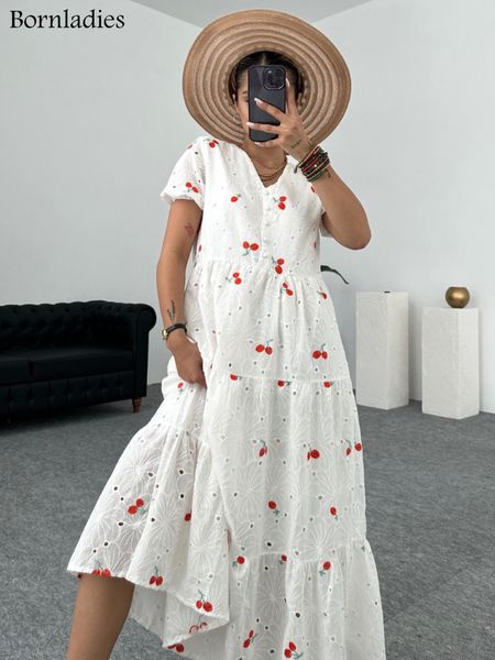 basic casual dresses bornladies jacquard strawberry print short sleeve dress women fashion loose vestido female a-line 100% cotton summer wh, Black;gray
basic casual dresses bornladies jacquard strawberry print short sleeve dress women fashion loose vestido female a-line 100% cotton summer wh, Black;gray