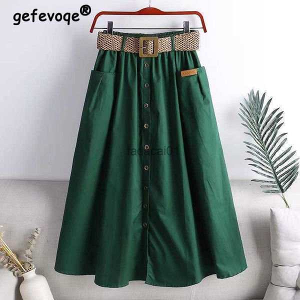 summer solid color loose casual with belt skirts women vintage aesthetic chic party dress female high waist femme clothes l230621, Black
summer solid color loose casual with belt skirts women vintage aesthetic chic party dress female high waist femme clothes l230621, Black