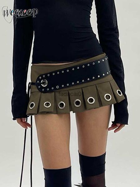 weekeep punk low rise y2k mini pleated skirt with pu belt summer super short skirt vintage grunge 2000s women's outfits l230621, Black
weekeep punk low rise y2k mini pleated skirt with pu belt summer super short skirt vintage grunge 2000s women's outfits l230621, Black