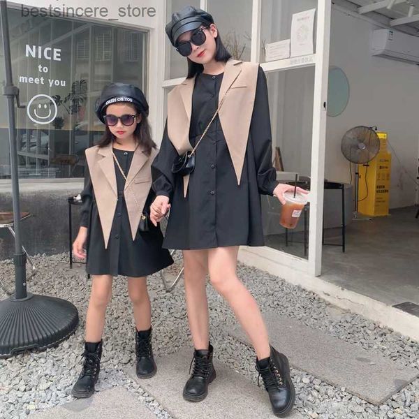 2023 mom and daughter autumn dress elegant women's suits little girl outfit mummy and me dresses parent-child pair look clothes, Blue
2023 mom and daughter autumn dress elegant women's suits little girl outfit mummy and me dresses parent-child pair look clothes, Blue