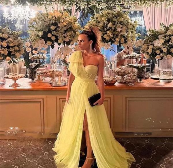 2022 new yellow tulle long prom dresses one shoulder sweetheart side slit floor length evening gowns women party formal dresses4508231, Black
2022 new yellow tulle long prom dresses one shoulder sweetheart side slit floor length evening gowns women party formal dresses4508231, Black