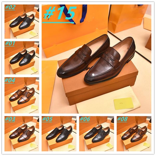 15 model designer mens loafers dress shoes sneakers triple black oreo suede patent leather rivets slip on loafer men wedding shoe for busine
15 model designer mens loafers dress shoes sneakers triple black oreo suede patent leather rivets slip on loafer men wedding shoe for busine