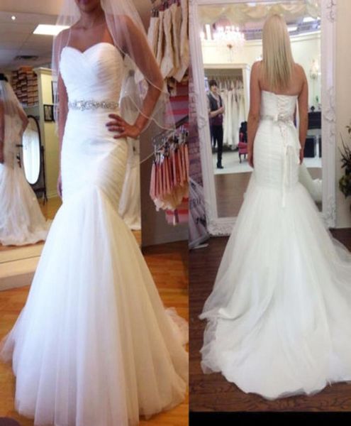 tulle mermaid wedding dress sweetheart waist beading sash lace up back bridal wedding dresses 2016 wedding gown7860349, White
tulle mermaid wedding dress sweetheart waist beading sash lace up back bridal wedding dresses 2016 wedding gown7860349, White