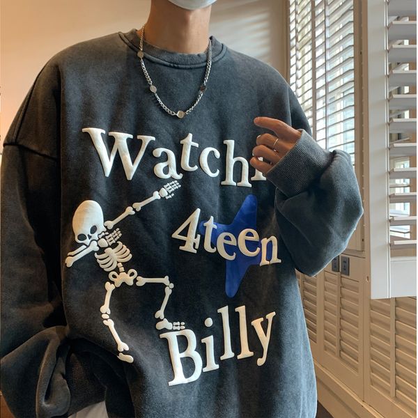 men s polos gothic style men baggy sweatshirt foam letter print novelty pattern streetwear pullover couple fits sweatshirts y2k harajuku 230, White;black
men s polos gothic style men baggy sweatshirt foam letter print novelty pattern streetwear pullover couple fits sweatshirts y2k harajuku 230, White;black