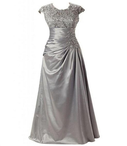 crew neckline capped sleeves mother of the bride dresses zipper back pleating beads stretch satin evening gown ruched9850616, Black;red
crew neckline capped sleeves mother of the bride dresses zipper back pleating beads stretch satin evening gown ruched9850616, Black;red