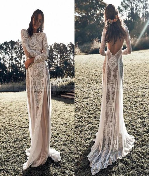 2021 vintage lace boho beach wedding dresses long sleeve applique backless country style bohemian wedding dress bridal gowns hippi2050236, White
2021 vintage lace boho beach wedding dresses long sleeve applique backless country style bohemian wedding dress bridal gowns hippi2050236, White