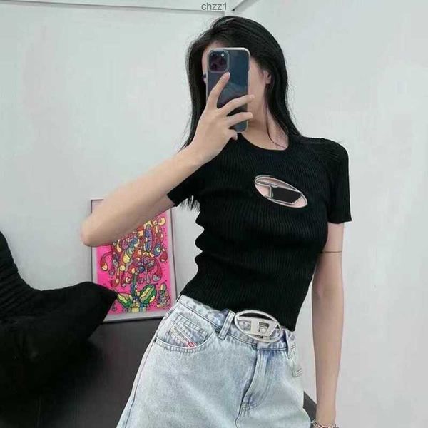 women's knits tshirts designer knit diesel tight t-shirt hollow out tee tanks women shirts letter print short sleeve yoga tees woman su, White
women's knits tshirts designer knit diesel tight t-shirt hollow out tee tanks women shirts letter print short sleeve yoga tees woman su, White