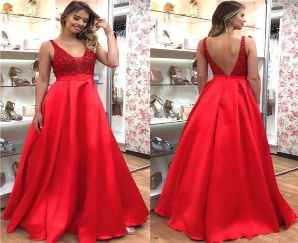 charming red satin long a line evening dresses v neck sleeveless backless prom dress party formal gowns7814409, Black;red
charming red satin long a line evening dresses v neck sleeveless backless prom dress party formal gowns7814409, Black;red