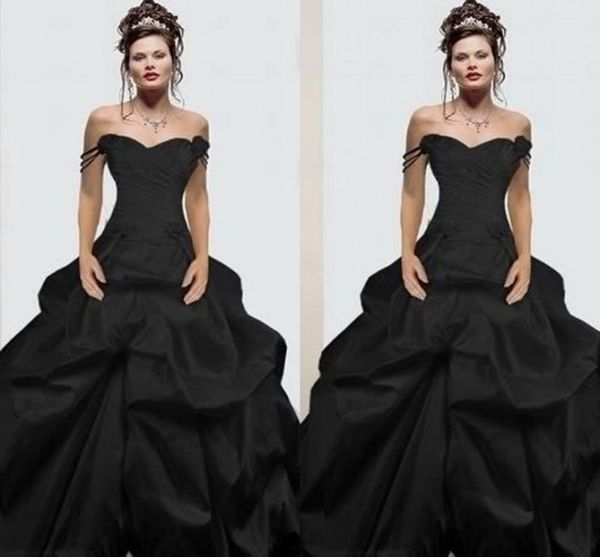 classic 2018 black gothic wedding dresses spaghetti straps a line ruched skirt court train vintage bridal gowns2736978, White
classic 2018 black gothic wedding dresses spaghetti straps a line ruched skirt court train vintage bridal gowns2736978, White