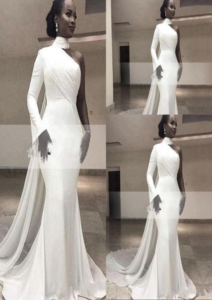 new white mermaid prom dresses for women high neck long sleeve one shouder floor length chiffon satin formal evening dress wear pa3978290, Black
new white mermaid prom dresses for women high neck long sleeve one shouder floor length chiffon satin formal evening dress wear pa3978290, Black