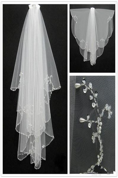 fashion white ivory 2019 short two layers bridal veils wedding accessories beaded edge crystal bridal accesories3165335, Black
fashion white ivory 2019 short two layers bridal veils wedding accessories beaded edge crystal bridal accesories3165335, Black