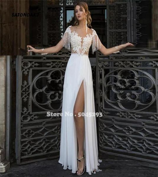 other wedding dresses vestido de novia chiffon dress 2022 side slit tassel long sleeve oneck lace appliques bridal gown backless 2343007, White
other wedding dresses vestido de novia chiffon dress 2022 side slit tassel long sleeve oneck lace appliques bridal gown backless 2343007, White