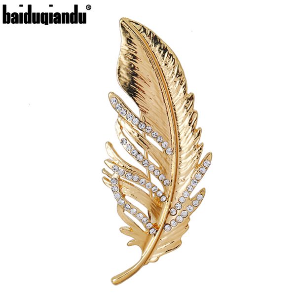 pins brooches baiduqiandu feather for women and men matt gold color leaf plant collar gift winer coat accessories factory sale 230629, Gray
pins brooches baiduqiandu feather for women and men matt gold color leaf plant collar gift winer coat accessories factory sale 230629, Gray