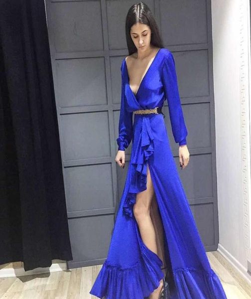 2019 a line prom dresses v neck long sleeve beach robe marriage front side high split formal evening dress casual skirts7347167, Black;red
2019 a line prom dresses v neck long sleeve beach robe marriage front side high split formal evening dress casual skirts7347167, Black;red