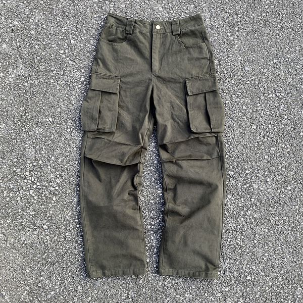 vintage streetwear fashion casual loose zipper overalls clothing trousers long cargo pants for men, Black;brown
vintage streetwear fashion casual loose zipper overalls clothing trousers long cargo pants for men, Black;brown