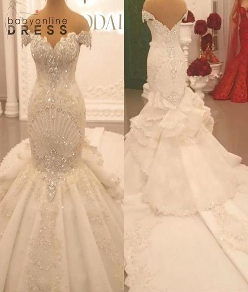 luxury beadings appliques lace mermaid wedding dresses elegant off shoulder backless ruffles ruched long arabic bridal gowns bc5707039299, White
luxury beadings appliques lace mermaid wedding dresses elegant off shoulder backless ruffles ruched long arabic bridal gowns bc5707039299, White