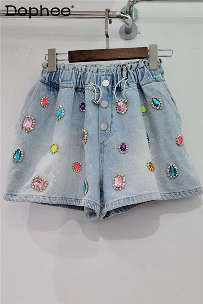 men's shorts 2023 summer heavy color elastic high waist jean 's loose slimming denim wide leg street 230630, White;black
men's shorts 2023 summer heavy color elastic high waist jean 's loose slimming denim wide leg street 230630, White;black