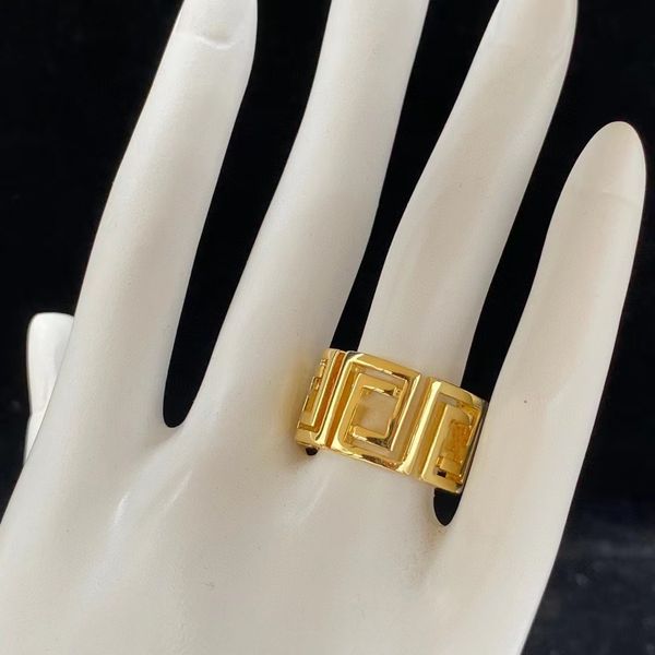 luxury brand designer letter hollow out ring for women men's gold opening ring couple's wedding commitment ring engagement ring, Silver
luxury brand designer letter hollow out ring for women men's gold opening ring couple's wedding commitment ring engagement ring, Silver
