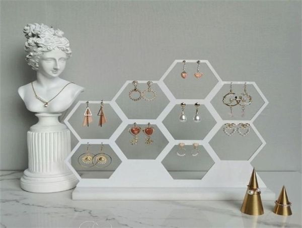 natural wood white honeycomb jewelry earrings necklace storage rack holder display stand up to hold 9 2111051859854, Black
natural wood white honeycomb jewelry earrings necklace storage rack holder display stand up to hold 9 2111051859854, Black