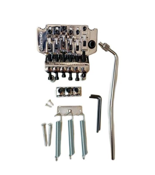 chrome floydrose tremolo bridge double locking system bridge for ibanez electric guitar1136152
chrome floydrose tremolo bridge double locking system bridge for ibanez electric guitar1136152