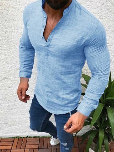 men's linen shirt summer shirt beach shirt black white light blue long sleeve plain collar daily hawaiian clothing apparel, White;black
men's linen shirt summer shirt beach shirt black white light blue long sleeve plain collar daily hawaiian clothing apparel, White;black