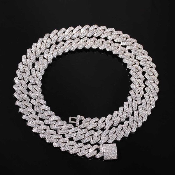european and american men's hip-hop strip cuban necklace hip hop copper inlaid zircon trend necklace manufacturer, Silver
european and american men's hip-hop strip cuban necklace hip hop copper inlaid zircon trend necklace manufacturer, Silver