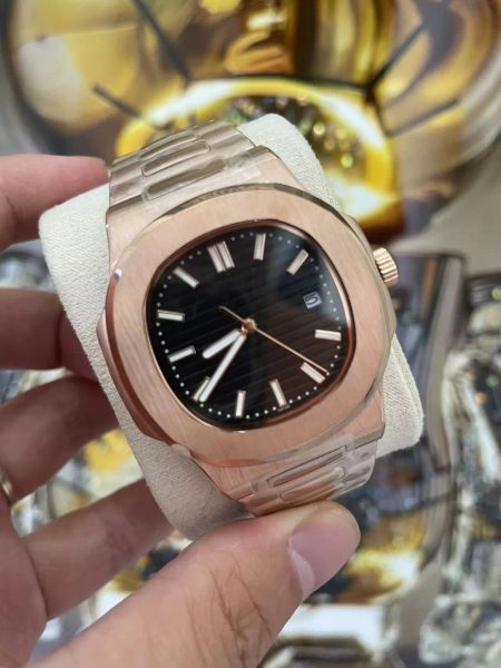 10 color classic luxury watch new nautilus men's automatic watch 5711 series light blue dial silver stainless steel strap, Slivery;brown
10 color classic luxury watch new nautilus men's automatic watch 5711 series light blue dial silver stainless steel strap, Slivery;brown