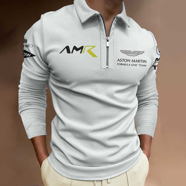2023 new formula one men's polo f1 team short sleeve de manga larga para hombre aston martin camiseta transpirable para deportes al air, White;black
2023 new formula one men's polo f1 team short sleeve de manga larga para hombre aston martin camiseta transpirable para deportes al air, White;black