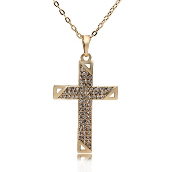 charms fashion classic zircon cross pendant necklace for women trend religious amulet jewelry gift 230629, Bronze;silver
charms fashion classic zircon cross pendant necklace for women trend religious amulet jewelry gift 230629, Bronze;silver